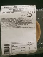 Tartelette citron