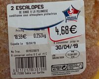 2 escalopes à la milanaise