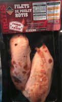 Filets de poulets rotis