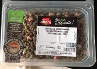 Lentille assaisonrr au saucisson a cuire veritable de lyon