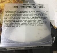 Tarte frangipane au poires