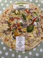 Thin stonebaked vegetable supreme 14”