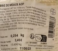 Brie de Meaux AOP