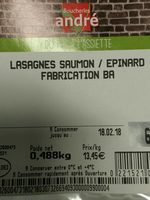 Lasagnes saumon épinard