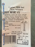 Crêpes nature