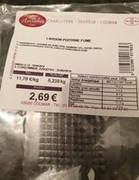 Lardon poitrine fumé