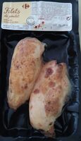 Filets de poulets avec peau saumurés et rotis