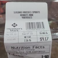 Seasoned Brussels sprouts