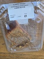 Coffee & Walnut Cake Slice