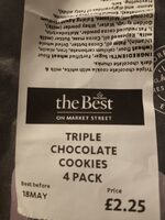 Triple Chocolate Cookies