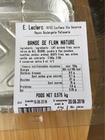 Bande flan Nature