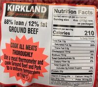 Kirkland ground beef