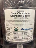 Organic Dark Chocolate Espresso Beans