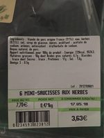 Saucisses  aux herbes