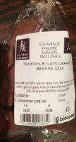 Truffes éclats caramel beurre salé