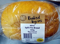 White Split Tin Bread 400g