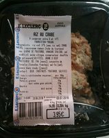 Riz au crabe fabrication maison leclerc