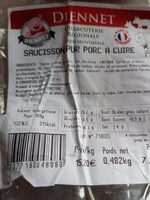 Saucisson pur porc à cuire