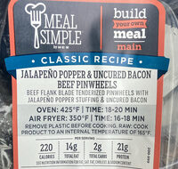 Jalapeño Popper & Uncured Bacon Beef Pinwheels