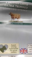 4 British Lamb extra trimmed lean leg steaks