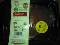 British beef ribeye steak