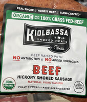 Kiolbassa Organic Beef Hickory Smoked Sausage