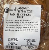 Pain de campagne boule