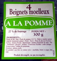 4 beignets moelleux à la pomme