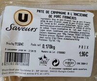 Pâté de campagne à l'ancienne