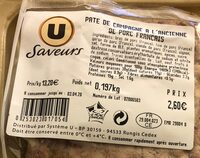 Pâté de campagne de porc français à l'ancienne
