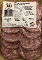 Saucisson a l'ail a l'ancienne fume au bois de hetre