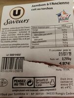 Jambon à l ancienne cuit au torchon