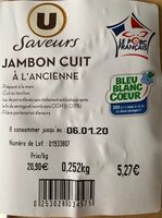 Saveur jambon cuit à l'ancienne