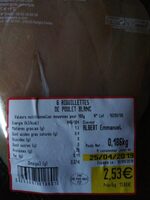 6 Aiguillettes de poulet blanc