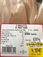 Aiguillettes de poulet blanc
