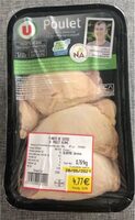 4 Hauts de cuisse de poulet blanc