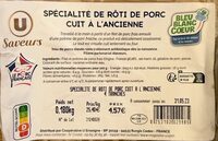Spécialité de rôti de porc cuit à l’ancienne
