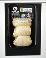 Haut cuisse poulet jaune déjointé, 4 pièces