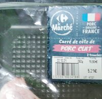 Carré côte porc cuit