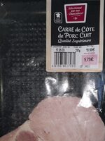 Carré de côte de porc cuit