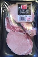 Carre cote de porc cuit