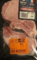 Carré de côte de porc cuit