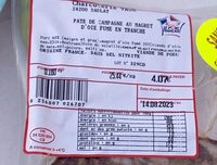 Pâté de campagne au magret d’oie fumé en tranche