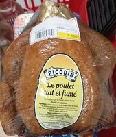 Le poulet cuit en fumé