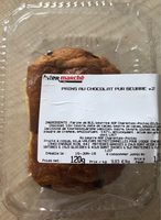 Pain au chocolat pur beurre x2
