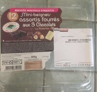 Mini Beignets assortis fourrés aux 3 chocolats