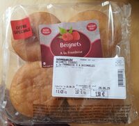 Beignets fourrés a la framboise