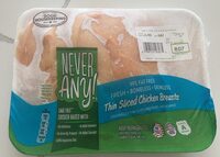 Thin sliced chicken breasts