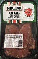 Araignée de porc olive et basilic