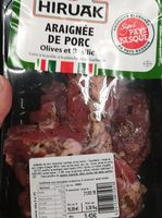 Araignée de porc olive et basilic
